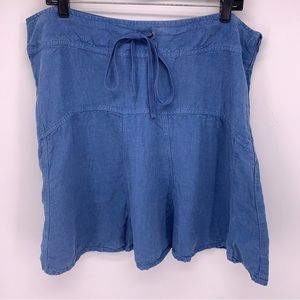 Athleta Linen Daydream Skirt in Dusk Blue Size 14